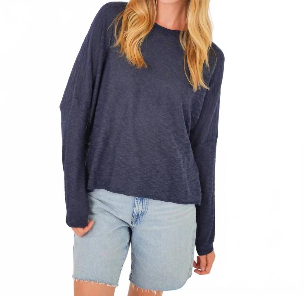NEW STITCHDROP sandcastle sweater in midnight blue